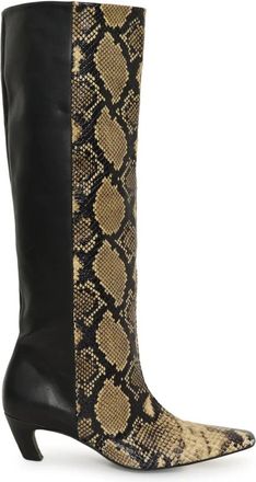 Gestuz High Boots - Dames - Hoge Laarzen - Zwart - 38 EU - Leer - Schoenen