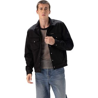 Members Only Mens Soft Shell Shirt Jacket in Black at Nordstrom, Size Xx-Large