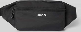 HUGO BOSS Bauchtasche mit Label Print Modell EVERETT BUMBAG in BLACK, Gr&ouml;&szlig;e 1