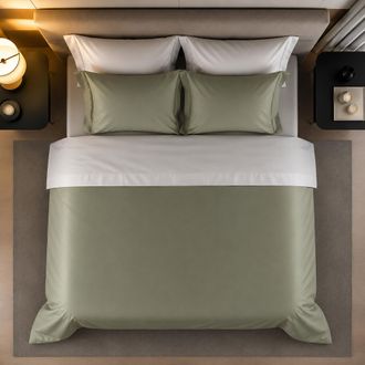 Dmora Funda N&oacute;rdica Matrimonial Ropasato, Funda Incluida, En Percal, Lavable A M&aacute;quina, 260x200 Cm Verde