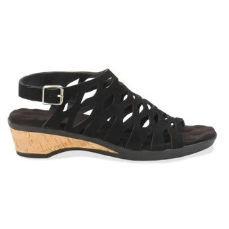 Drew Womens Katia Sandal In Black Nubuck