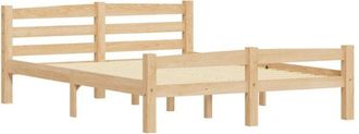 vidaXL Bed Frame without Mattress Solid Pinewood 140x200 cm Vidaxl