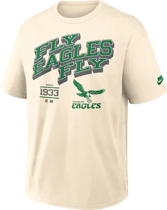 Nike Philadelphia Eagles Max90 Nike Mens NFL T-Shirt in Brown | 04T615A86V-S0W