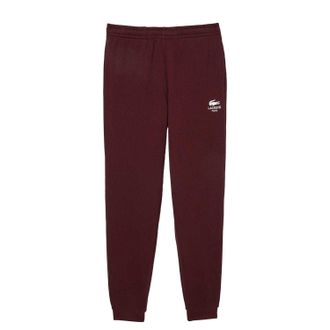 Lacoste Taps toelopende joggingbroek voor volwassenen (Kastanjebruin Rood)