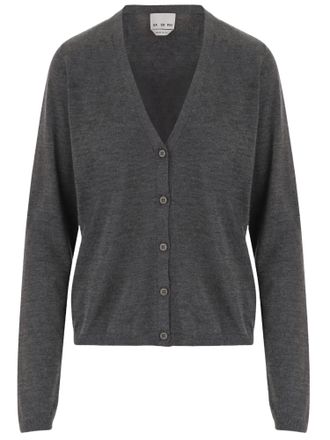 SA SU PHI V-Neck Button Closure Cashmere-Silk Blend Cardigan