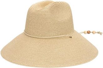 San Diego Hat Company Honey Metallic Straw Lifeguard Hat in Natural at Nordstrom