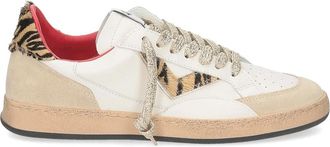 4B12 Play New D229 - Dames - Sneakers - Wit - 37 EU - Leer - Schoenen