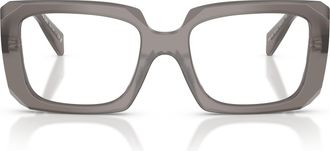 Prada 0pr C09v Translucent Acetate Oversized Square Sunglasses