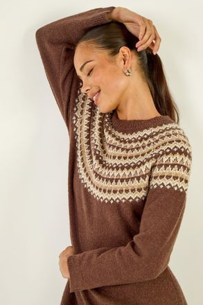 Roman Fairisle Knit Jumper Dress