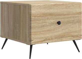 vidaXL Mesa De Caf&eacute; Roble Sonoma 49 X 50 X 40 Cm Madera De Ingenier&iacute;a Vidaxl