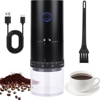 OEM Molinillo De Caf&eacute; El&eacute;ctrico, Molinillo Port&aacute;til Con 38 Ajustes Regulables, Molinillo De Caf&eacute; Ajustable Para Granos Y Especias, Ideal Para El Hogar, La