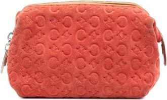 Celine Pre-owned Clutches, female, Orange, Size: ONE SIZE Pre-owned Suede Pouch