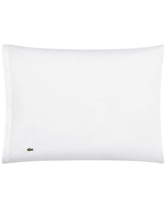 Lacoste Percale Solid Pillowcase Pair