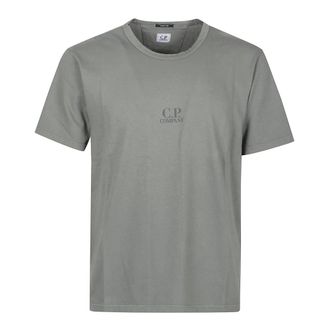 C.P. Company T-Shirts, male, Green, Size: XL 20/1 Jersey T-Shirt