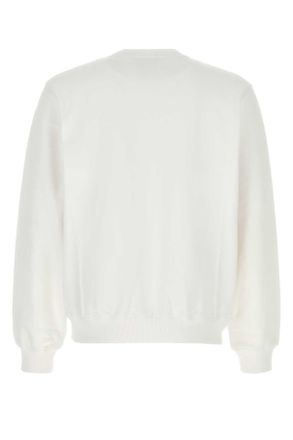 Casablanca Mens White Cotton Sweatshirt Equipementsportif Exterior: Organic Felpe