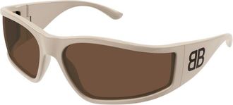 Balenciaga BB0457S 005 Mens Sunglasses White Size 74