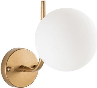 Vente-Unique Applique da parete in metallo dorato con globo - L. 29 x P. 15 cm - ORBEA