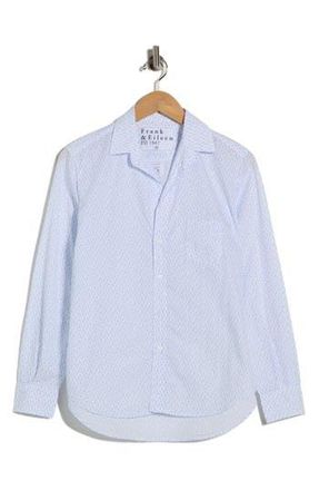Frank & Eileen Relaxed Button-Up Shirt in Blue Flamingos at Nordstrom Rack, Size Xx-Small