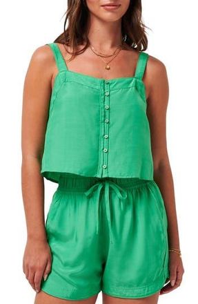 Travis Mathew Savanna Button-Up Tank in Greenbriar at Nordstrom Rack, Size Small