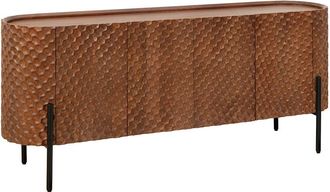 Global Interiors Massivholz Design Sideboard Adonis mit 3D-Effekt