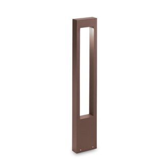 Netlighting Vega Outdoor Bollard Lamp 1 Light Coffee IP44 G9 in Brown