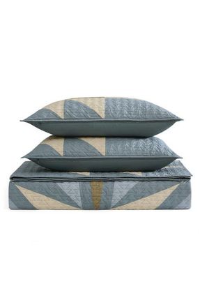 Pendleton Quilted Star Quilt Set in Balsam Green at Nordstrom, Size Full/queen