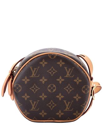 Louis Vuitton Brown Monogram Canvas Boite Chapeau Souple Bag Pm (Authentic Pre-Loved)