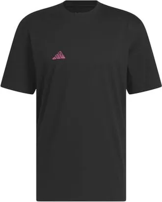 Adidas plain black t shirt online