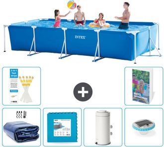 Intex Piscina Con Estructura Rectangular - 450x220x84 Cm - 7-piezas S152