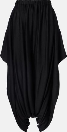 Junya Watanabe Pantaloni tapered in lana a vita alta