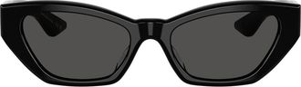 Oliver Peoples 53mm Khaite Cat Eye Sunglasses in Black /Grey at Nordstrom