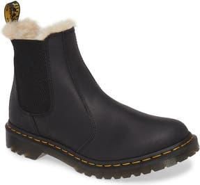 Dr. Martens 2976 Faux Shearling Chelsea Boot in Black Wyoming at Nordstrom Rack, Size 5Us/ 3Uk