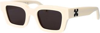 Off-white Unisex Sunglasses Virgil M 0107 Dark Grey Acetate