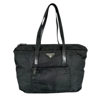 Prada Pre-owned Tote Bags, female, Black, Size: ONE SIZE Pre-owned Vintage Nylon Tote Bag