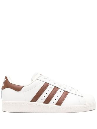 adidas Superstar 82 leather sneakers - men - Leather/Rubber/Calf Leather - 9.5 - White