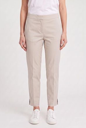 Brunello Cucinelli Womens Casual Beige Cotton Pants Nwt, Size 46