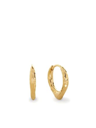 Monica Vinader Siren hoop earrings - women - 18kt Gold Vermeil - One Size