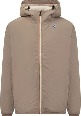 K-Way Le Vrai 4.0 Claude Orsetto - Heren - Zomerjassen - Beige - S - Leer - Jassen