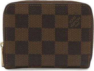 Louis Vuitton Brown Pvc Coated Canvas Coin Purse/Coin Case (Pre-Owned)