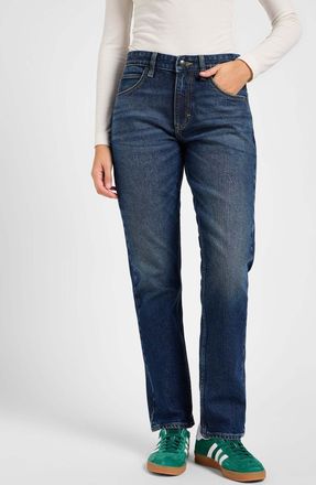 Lee Slim-fit-Jeans LEE Lee Jeans Rider Jeans, Damen, Gr. 28, L&auml;nge 31, blau, Obermaterial: 67% Baumwolle CO. 32% Lyocell CLY. 1% Elasthan EL., Jeans Slim-