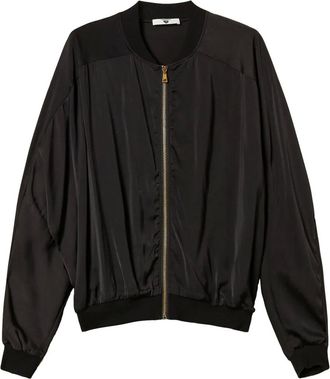 Twin-Set panelled bomber jacket - Black