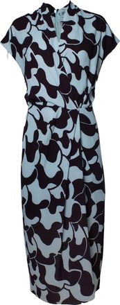 Dries Van Noten Dries van noten, light blue and brown maxi dress