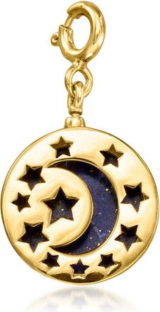 Ross-Simons Lapis Celestial Charm in 18kt Gold Over Sterling