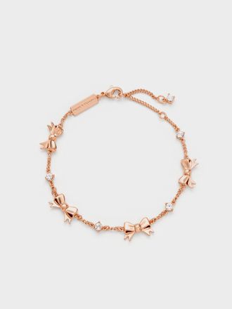 Charles & Keith Paige Bow Crystal Bracelet