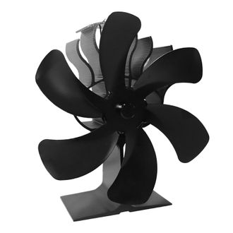 OEM Ventilador De Calor Para Estufa De Le&ntilde;a/estufa De Pellets, Ventilador Silencioso De Aluminio Con 4/5/6 Aspas, Circulaci&oacute;n De Aire Caliente