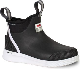 Xtratuf Unisex 6 Ankle Deck Sport Prolite Black Wellington Boots - Size UK 6