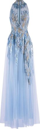 Saiid Kobeisy Long Embroidered Dress