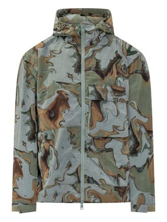 Woolrich tie-dye jacket - men - Polyamide/Polyamide - M - Green