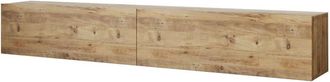 Dmora Mueble de televisi&oacute;n efecto madera roble 180x32 cm
