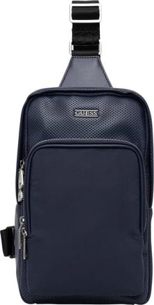 Guess Boston Rugzak - Heren - Schoudertassen - Blauw - ONE Size - Polyester - Tassen